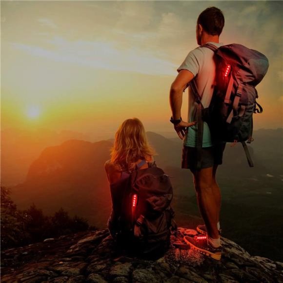 USB Rechargeable LED Safety Lights (2 Pack) - Clip on Strobe Running Lights - Picture 7 of 7